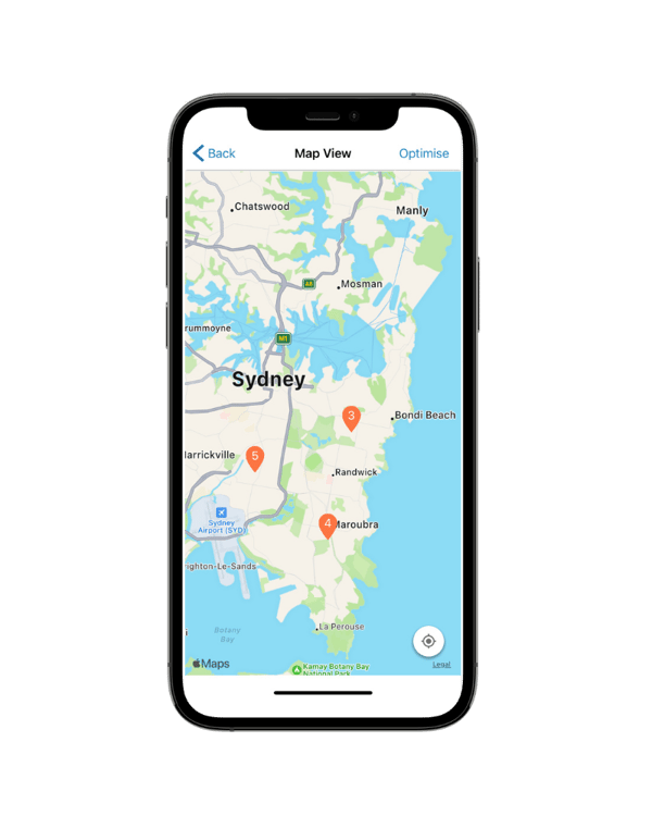 TMS mobile app cartoncloud