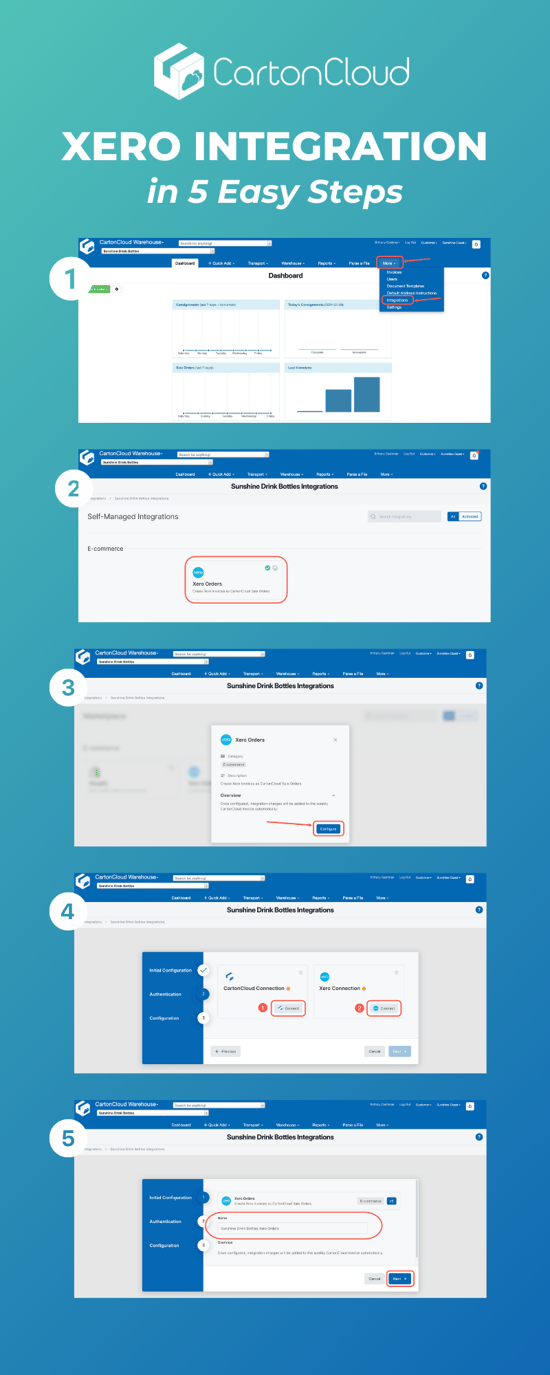 Xero integration self-manage
